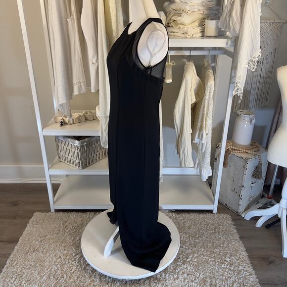 Faviana New York women's size 5/6 little black dress, sexy, sleek, cocktail 2537 - Picture 2 of 9